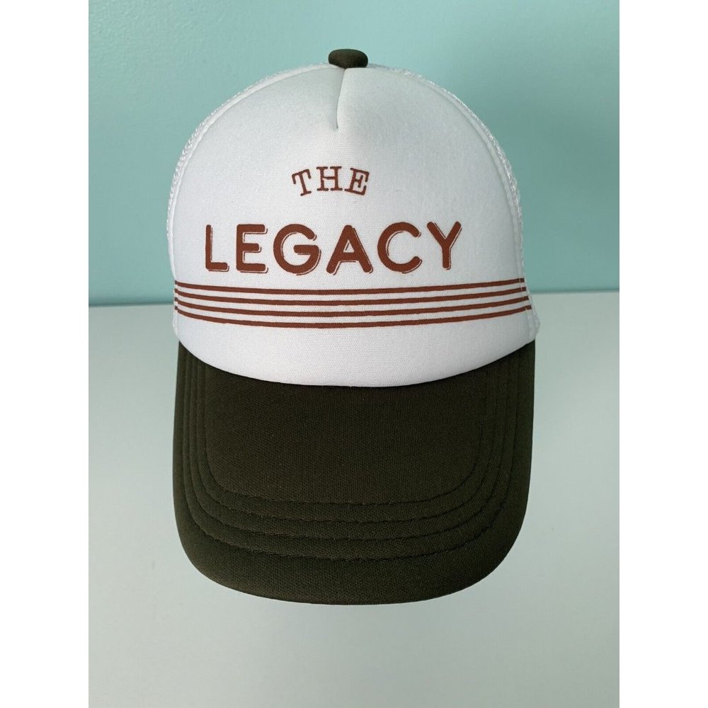 The Legacy Baseball Hat Trucker Cap Snapback Green White Youth Adjustable